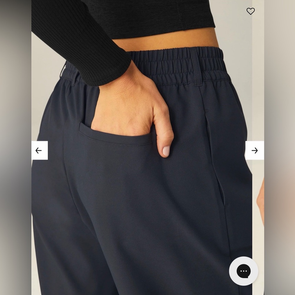 Beyond Yoga Status Wide Leg Trouser (Navy, XS, NWT) - Picture 3 of 5